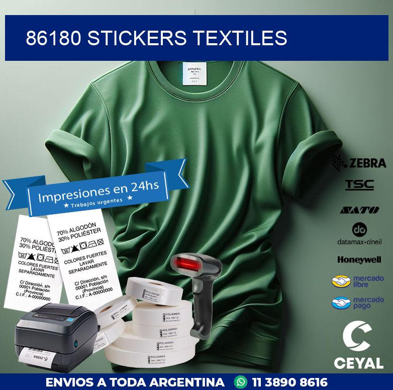 86180 STICKERS TEXTILES