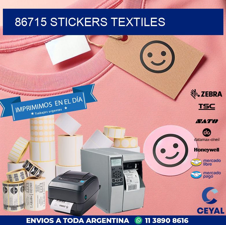 86715 STICKERS TEXTILES