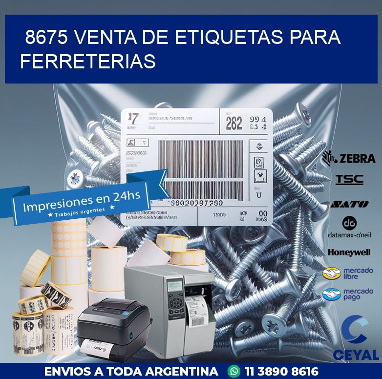 8675 VENTA DE ETIQUETAS PARA FERRETERIAS