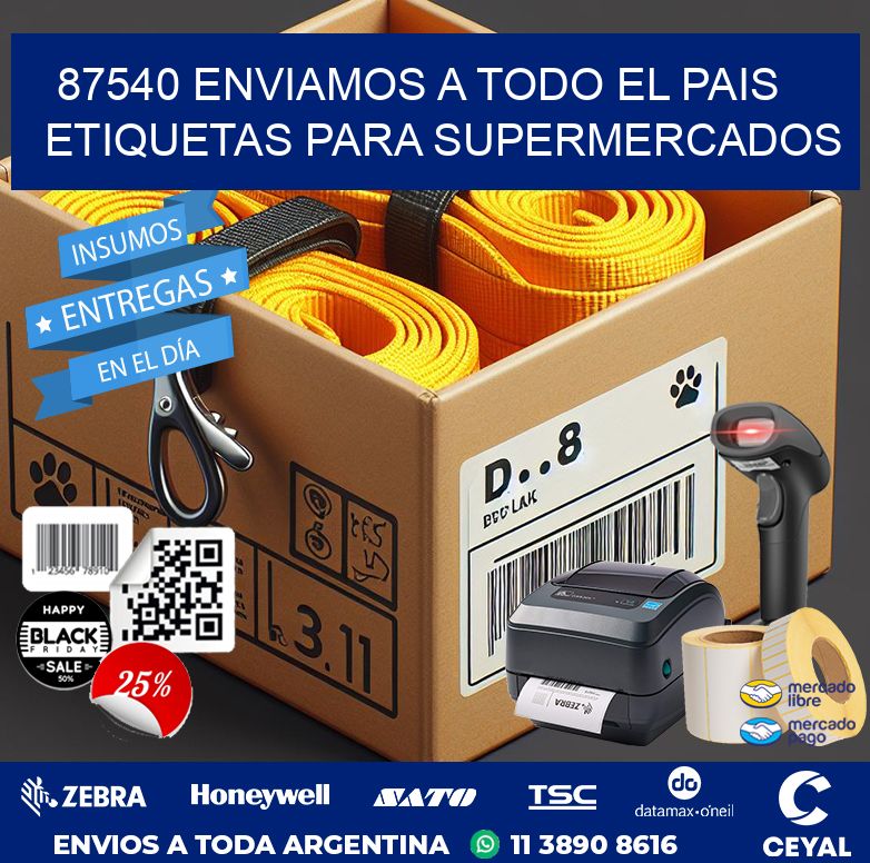 87540 ENVIAMOS A TODO EL PAIS ETIQUETAS PARA SUPERMERCADOS