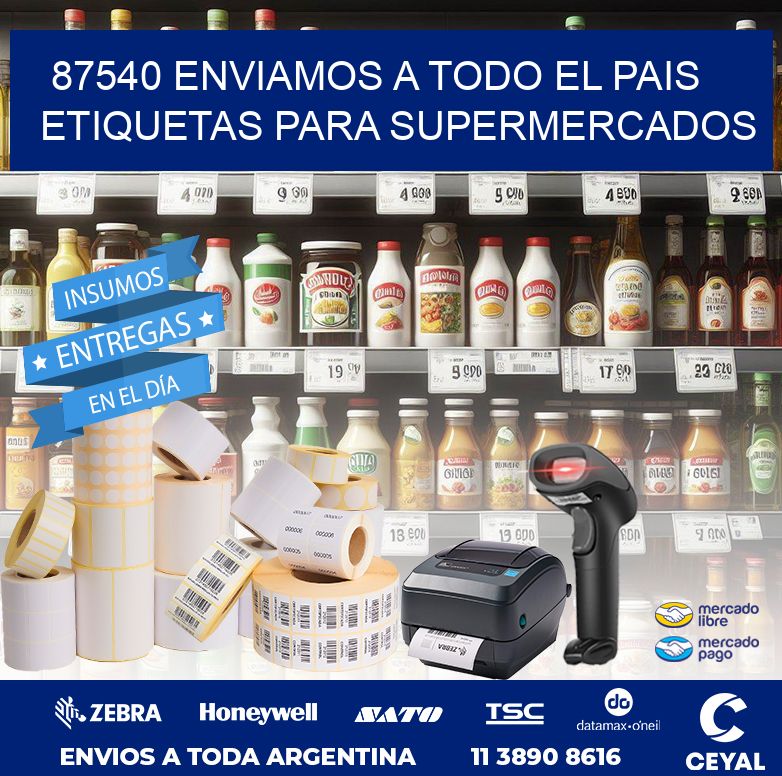 87540 ENVIAMOS A TODO EL PAIS ETIQUETAS PARA SUPERMERCADOS