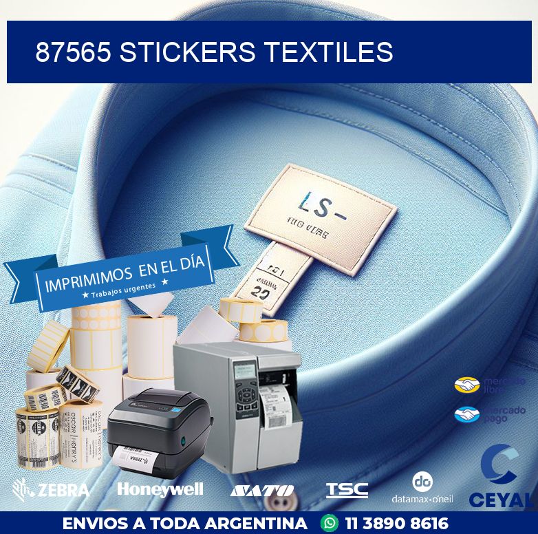 87565 STICKERS TEXTILES