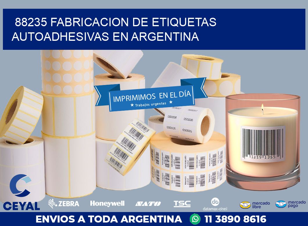 88235 FABRICACION DE ETIQUETAS AUTOADHESIVAS EN ARGENTINA