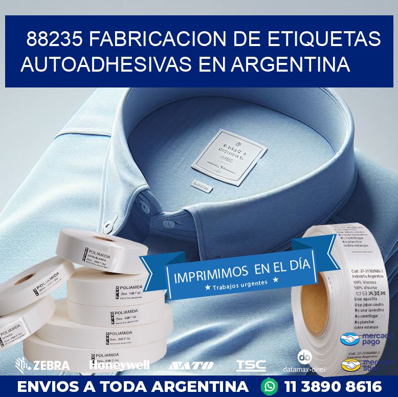 88235 FABRICACION DE ETIQUETAS AUTOADHESIVAS EN ARGENTINA