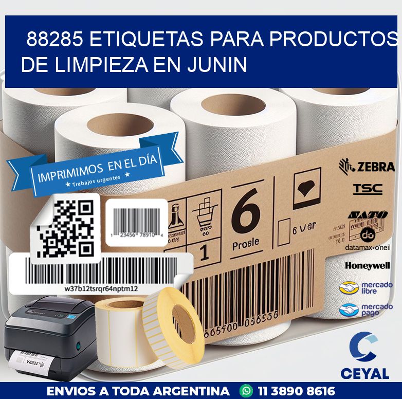 88285 ETIQUETAS PARA PRODUCTOS DE LIMPIEZA EN JUNIN