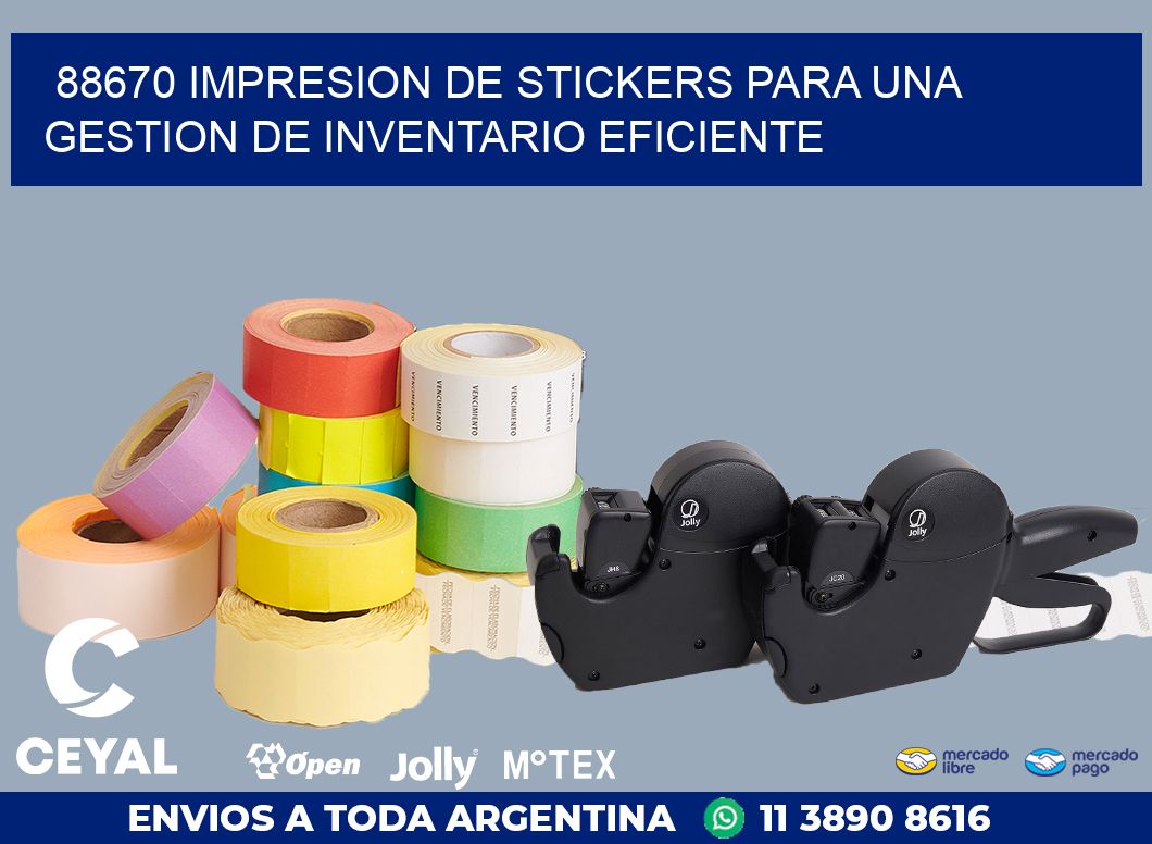 88670 IMPRESION DE STICKERS PARA UNA GESTION DE INVENTARIO EFICIENTE