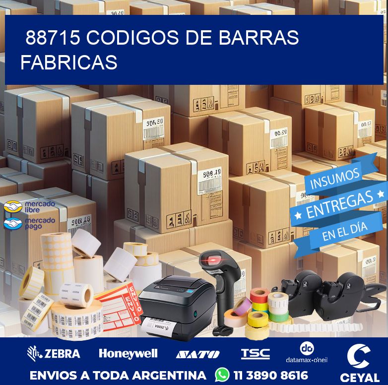88715 CODIGOS DE BARRAS FABRICAS