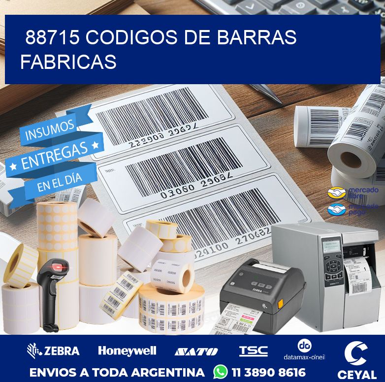 88715 CODIGOS DE BARRAS FABRICAS