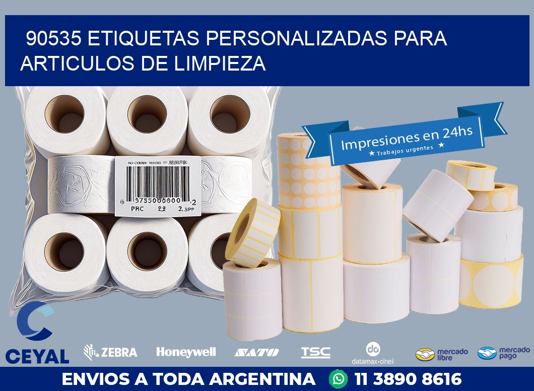 90535 ETIQUETAS PERSONALIZADAS PARA ARTICULOS DE LIMPIEZA