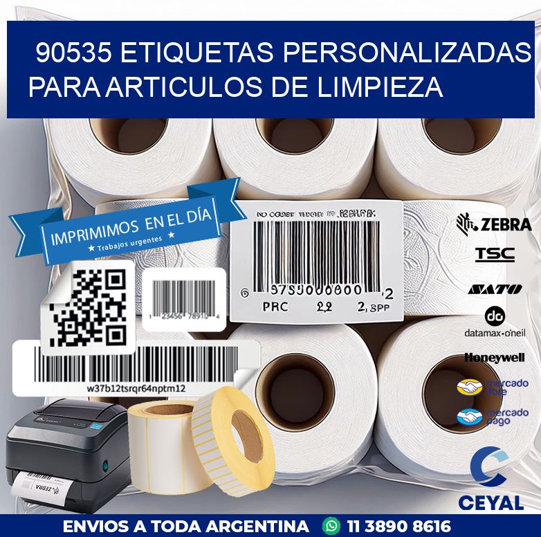 90535 ETIQUETAS PERSONALIZADAS PARA ARTICULOS DE LIMPIEZA