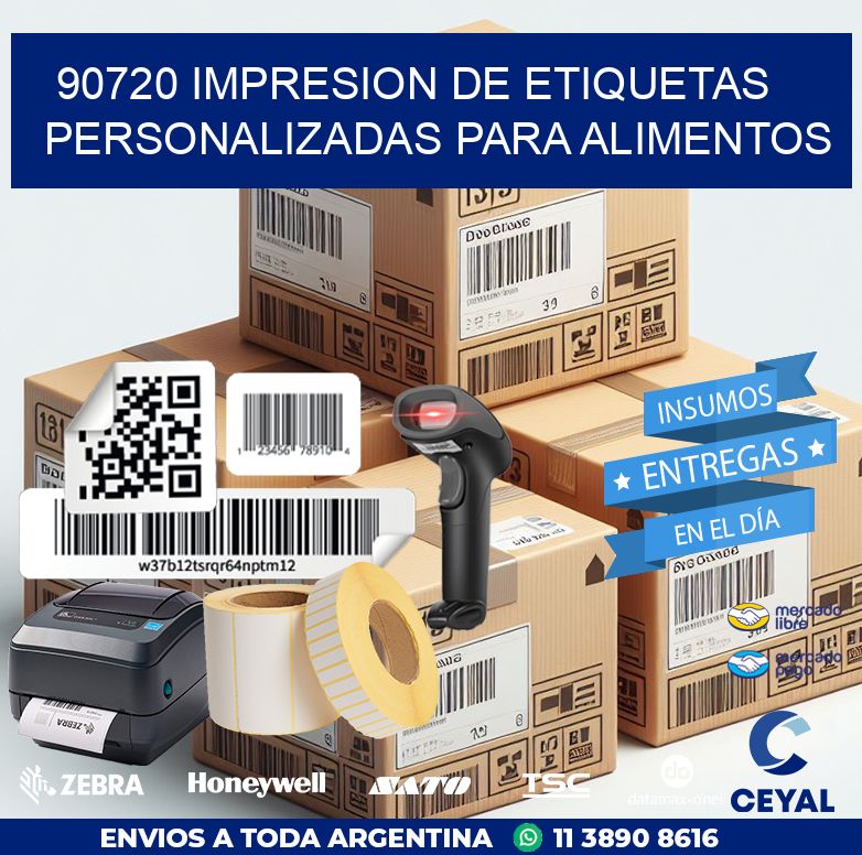 90720 IMPRESION DE ETIQUETAS PERSONALIZADAS PARA ALIMENTOS