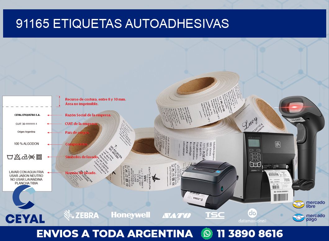 91165 ETIQUETAS AUTOADHESIVAS