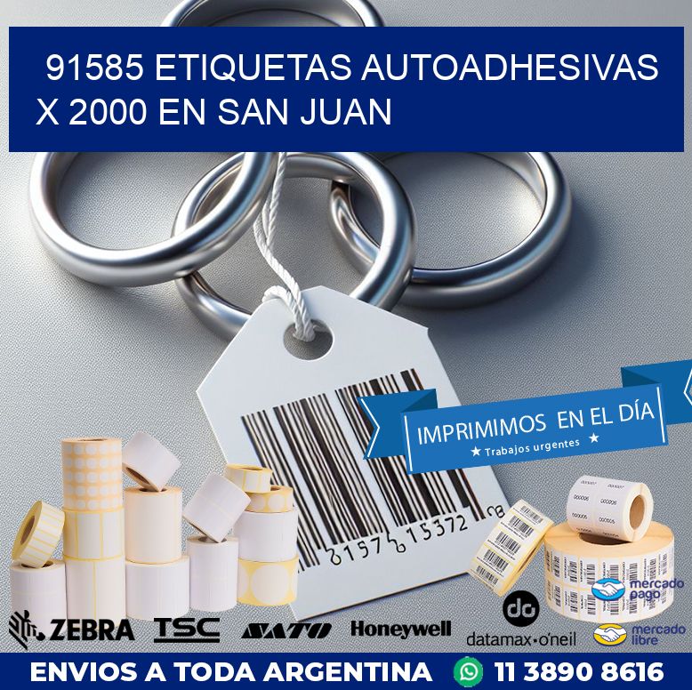 91585 ETIQUETAS AUTOADHESIVAS X 2000 EN SAN JUAN