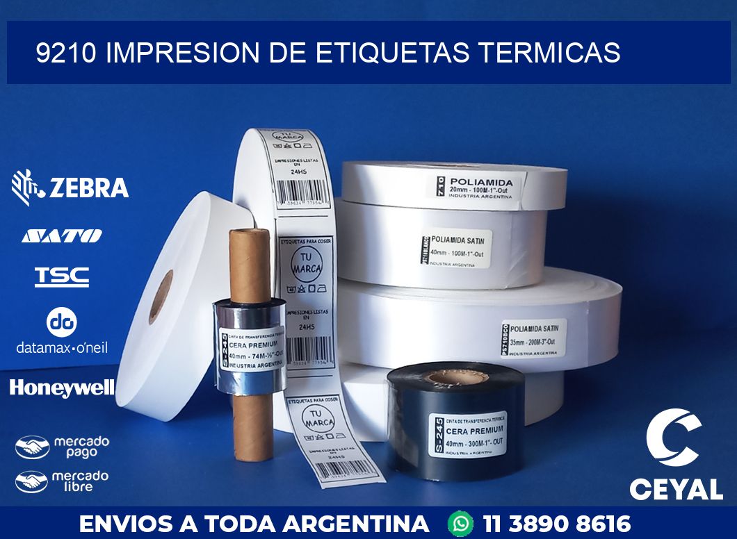9210 IMPRESION DE ETIQUETAS TERMICAS