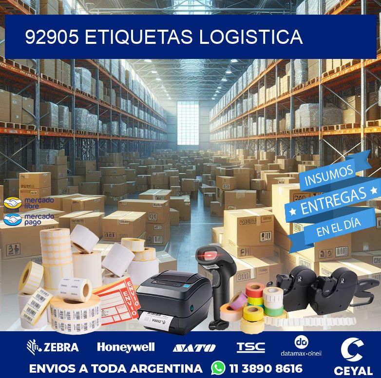 92905 ETIQUETAS LOGISTICA