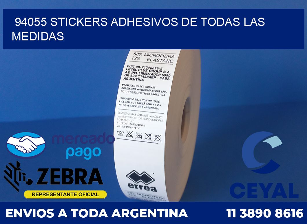 94055 STICKERS ADHESIVOS DE TODAS LAS MEDIDAS