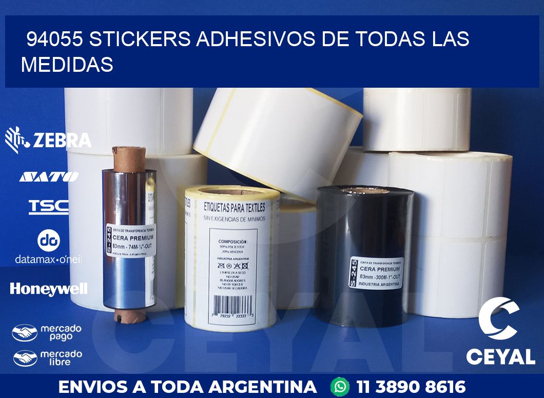 94055 STICKERS ADHESIVOS DE TODAS LAS MEDIDAS