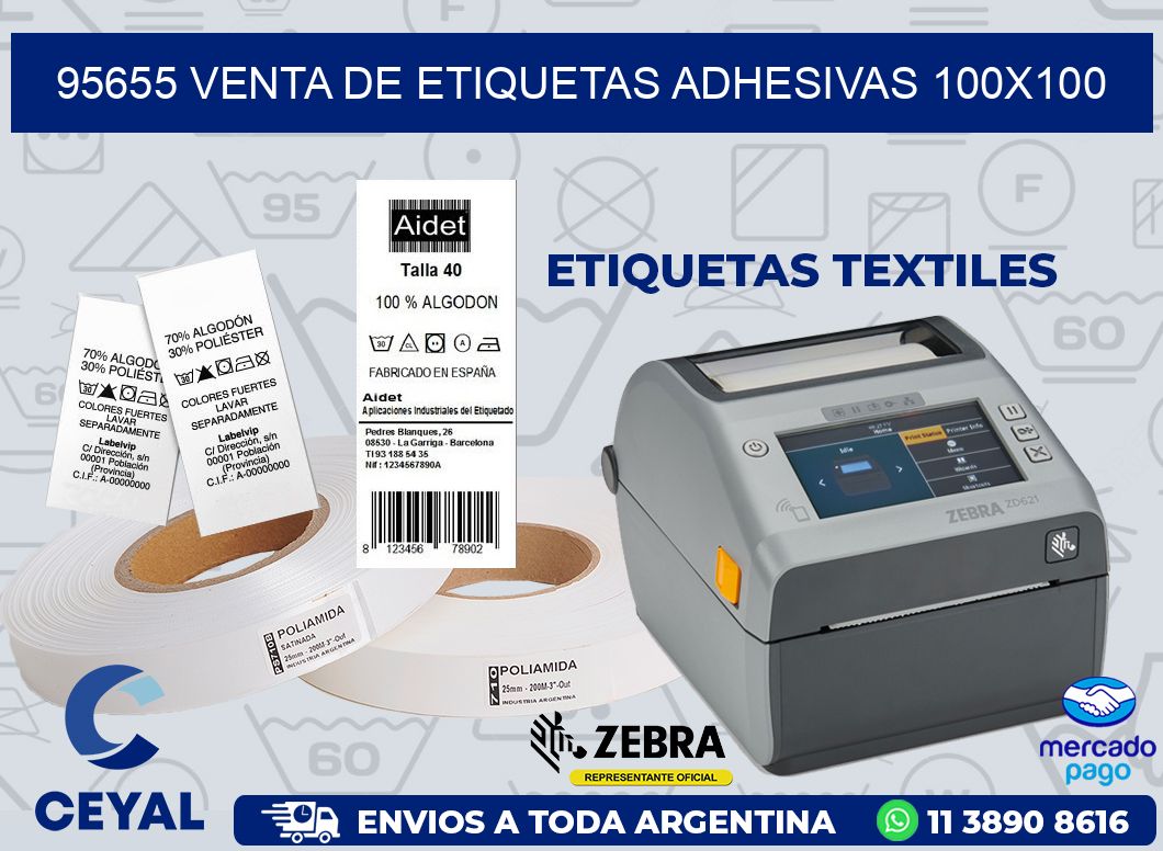 95655 VENTA DE ETIQUETAS ADHESIVAS 100X100