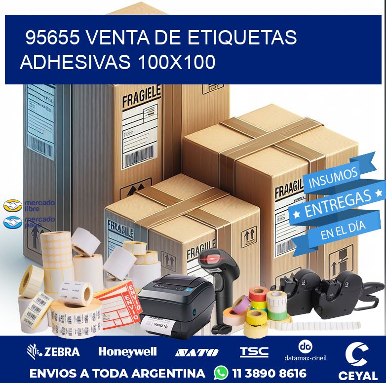 95655 VENTA DE ETIQUETAS ADHESIVAS 100X100