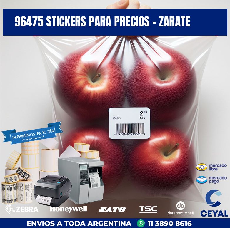 96475 STICKERS PARA PRECIOS - ZARATE