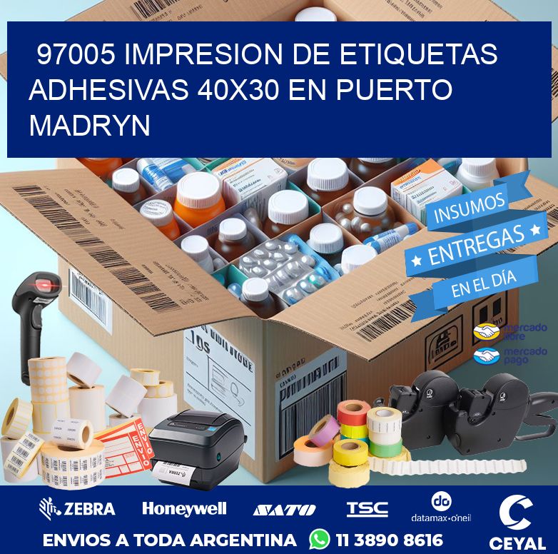 97005 IMPRESION DE ETIQUETAS ADHESIVAS 40X30 EN PUERTO MADRYN