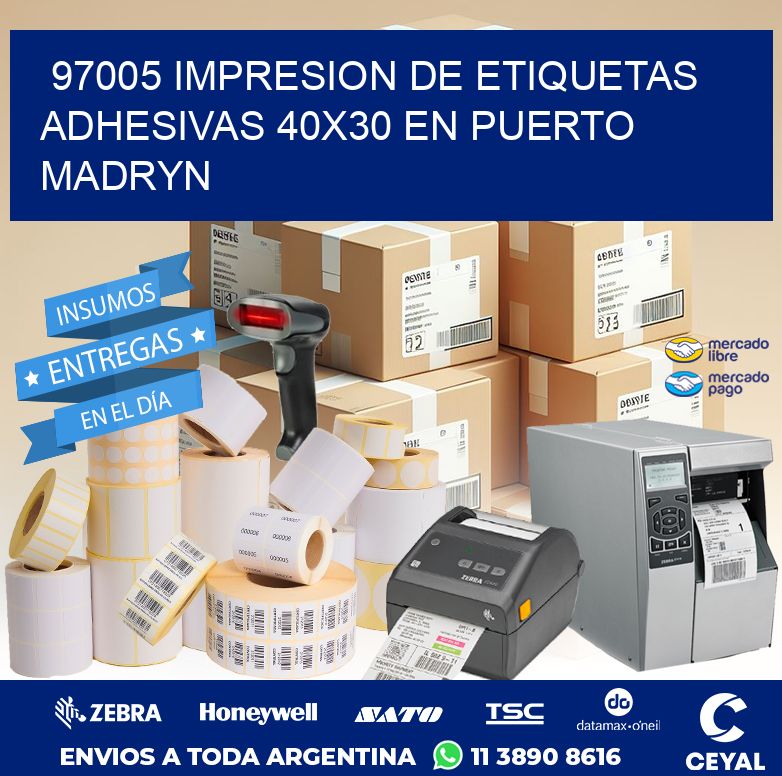 97005 IMPRESION DE ETIQUETAS ADHESIVAS 40X30 EN PUERTO MADRYN
