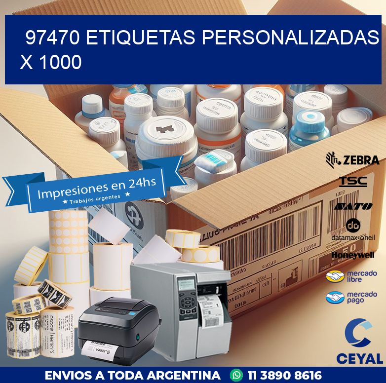 97470 ETIQUETAS PERSONALIZADAS X 1000