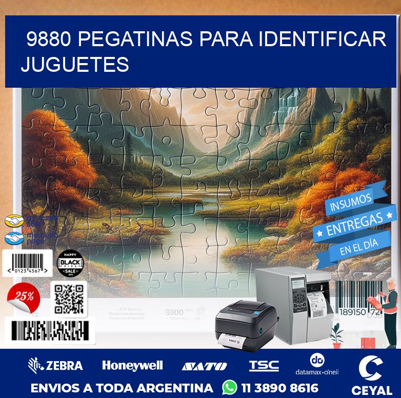9880 PEGATINAS PARA IDENTIFICAR JUGUETES