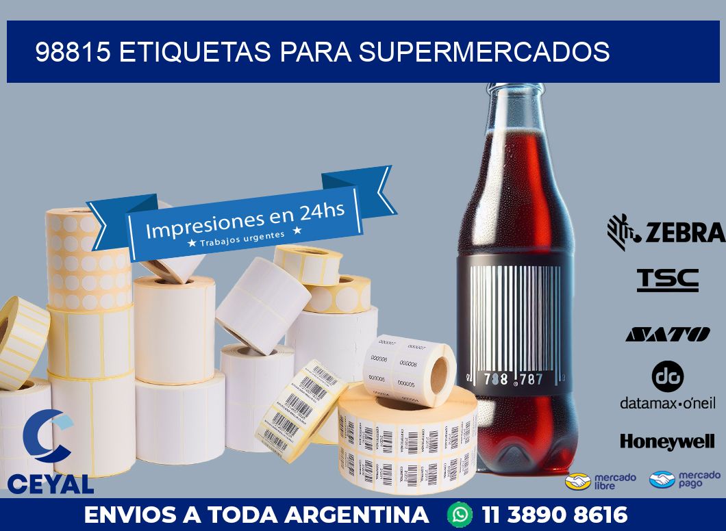 98815 ETIQUETAS PARA SUPERMERCADOS