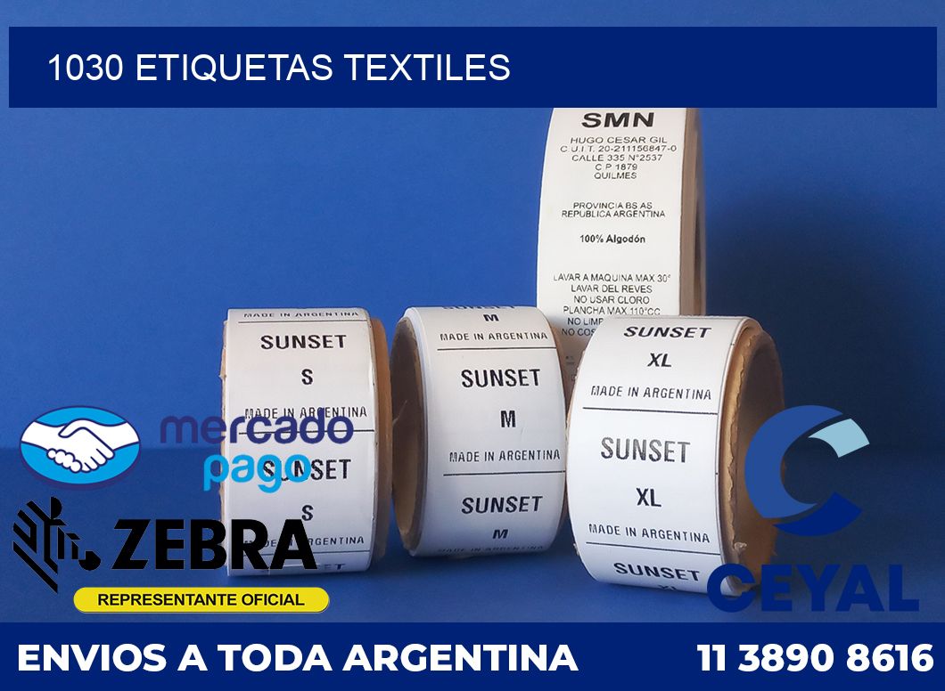 1030 ETIQUETAS TEXTILES