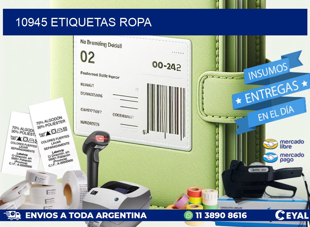 10945 ETIQUETAS ROPA