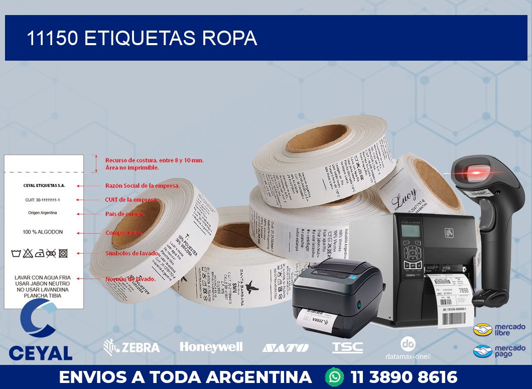 11150 ETIQUETAS ROPA