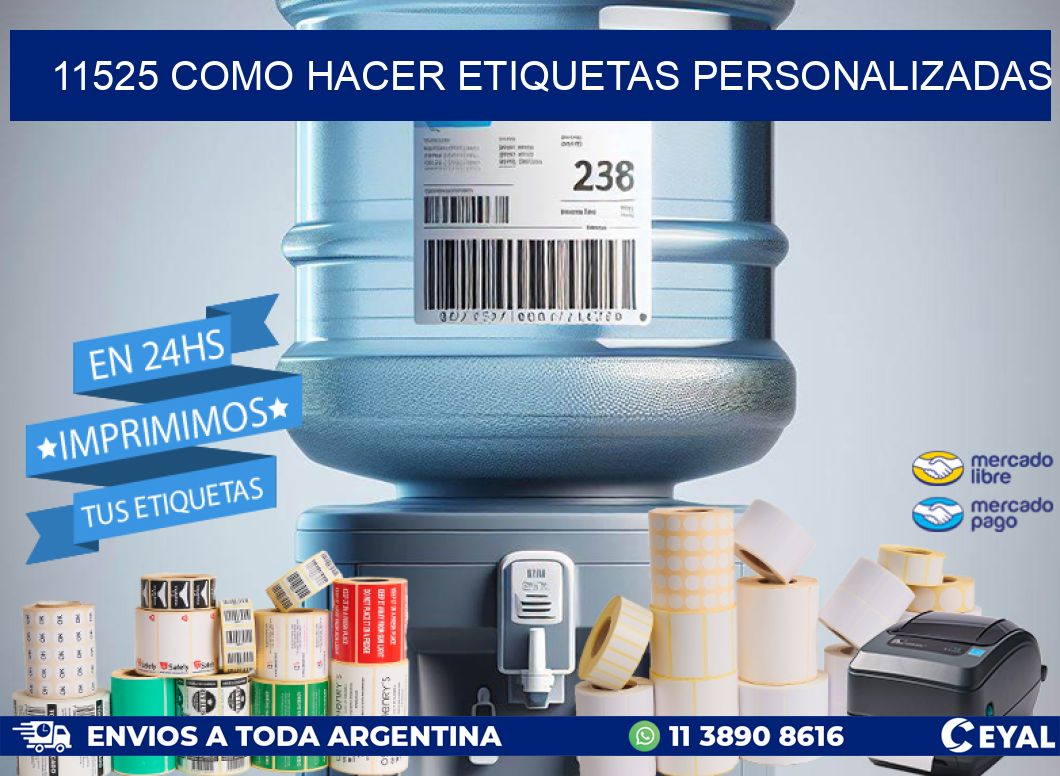 11525 como hacer etiquetas personalizadas