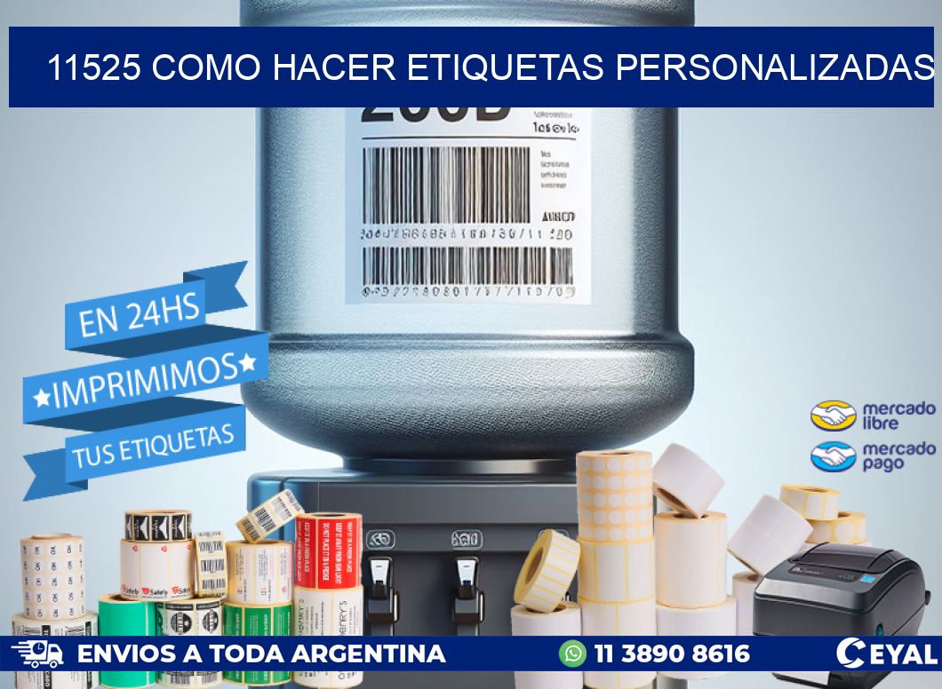 11525 como hacer etiquetas personalizadas