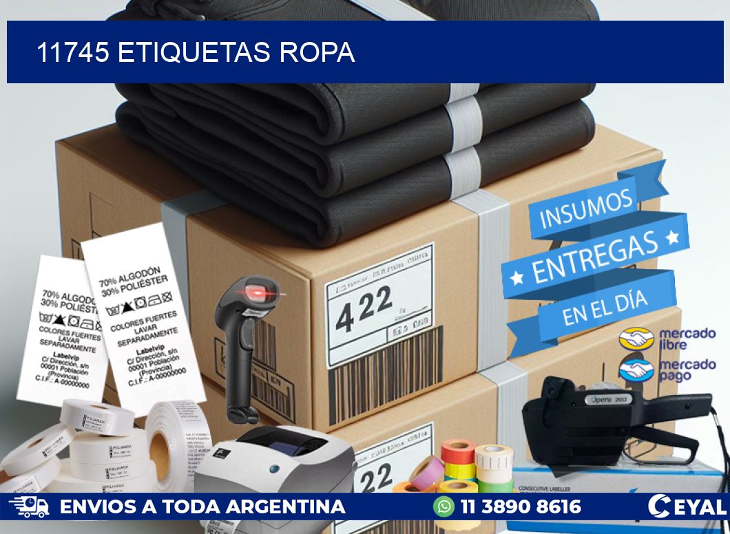 11745 ETIQUETAS ROPA