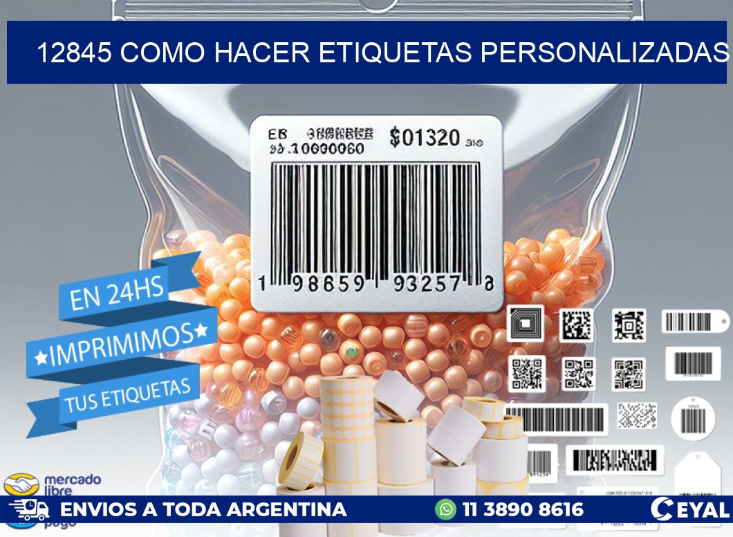 12845 como hacer etiquetas personalizadas