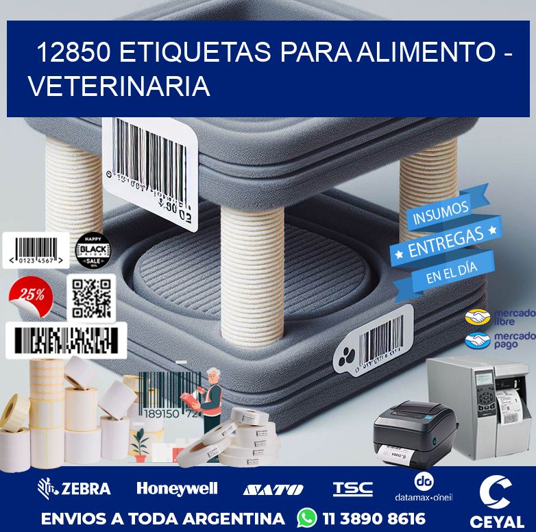 12850 ETIQUETAS PARA ALIMENTO – VETERINARIA