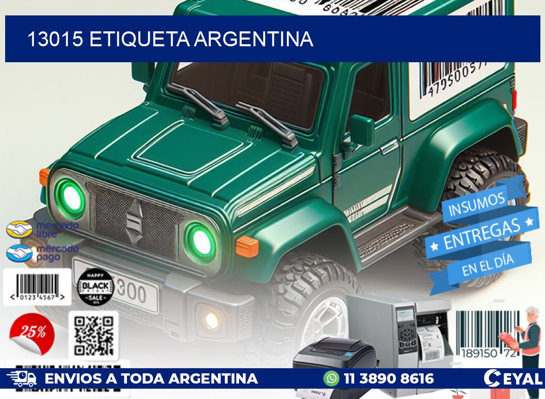 13015 etiqueta argentina