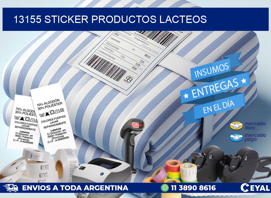 13155 STICKER PRODUCTOS LACTEOS