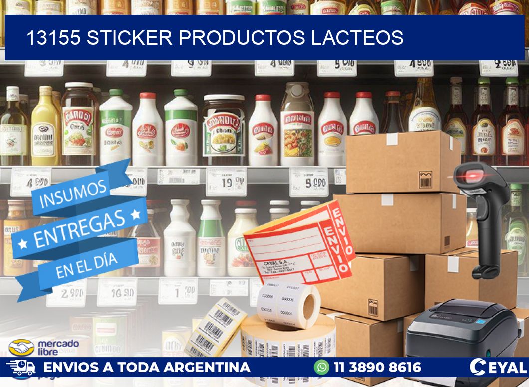 13155 STICKER PRODUCTOS LACTEOS