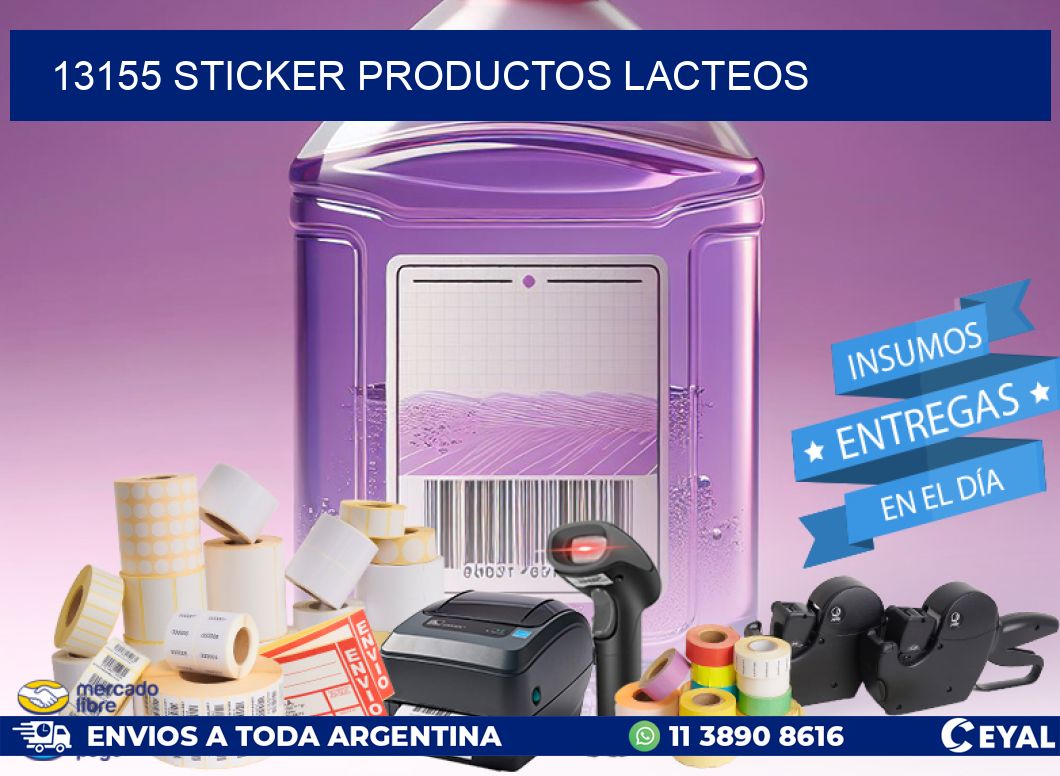 13155 STICKER PRODUCTOS LACTEOS