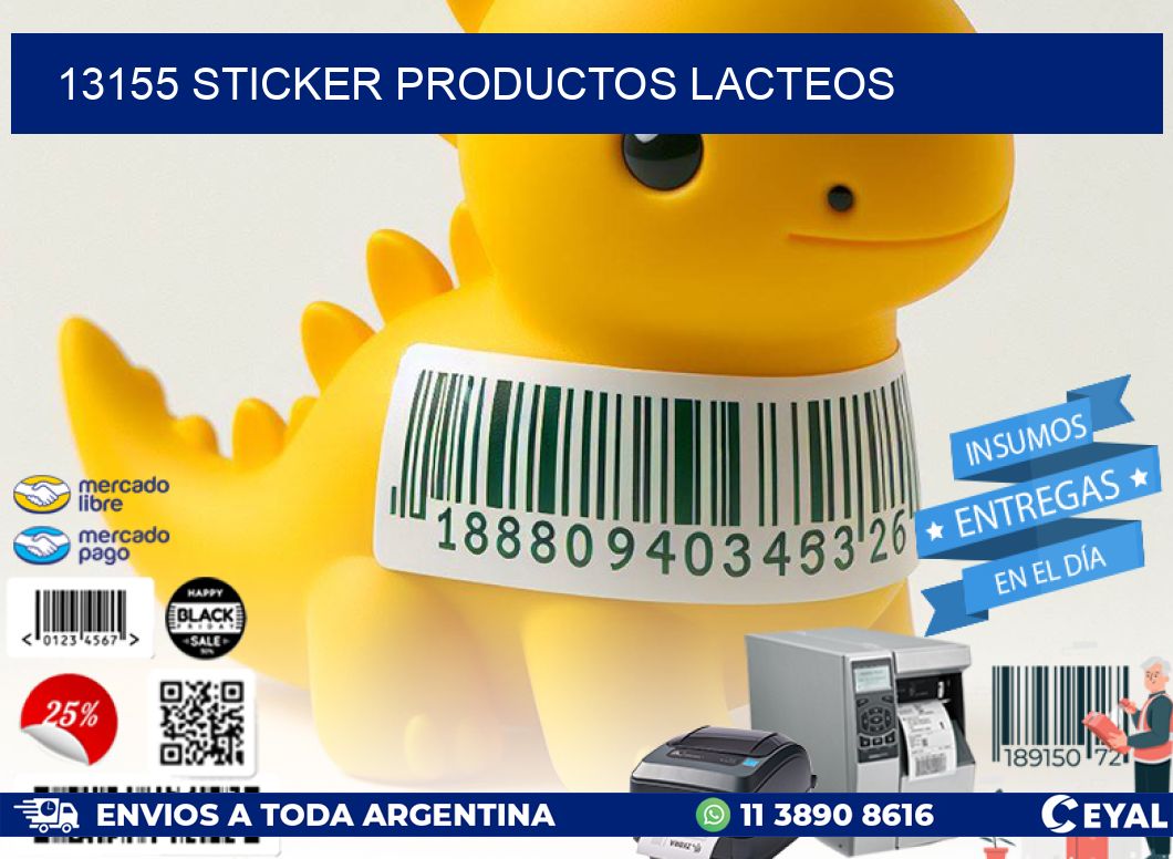 13155 STICKER PRODUCTOS LACTEOS