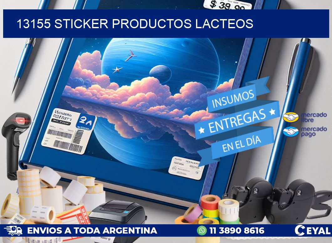 13155 STICKER PRODUCTOS LACTEOS