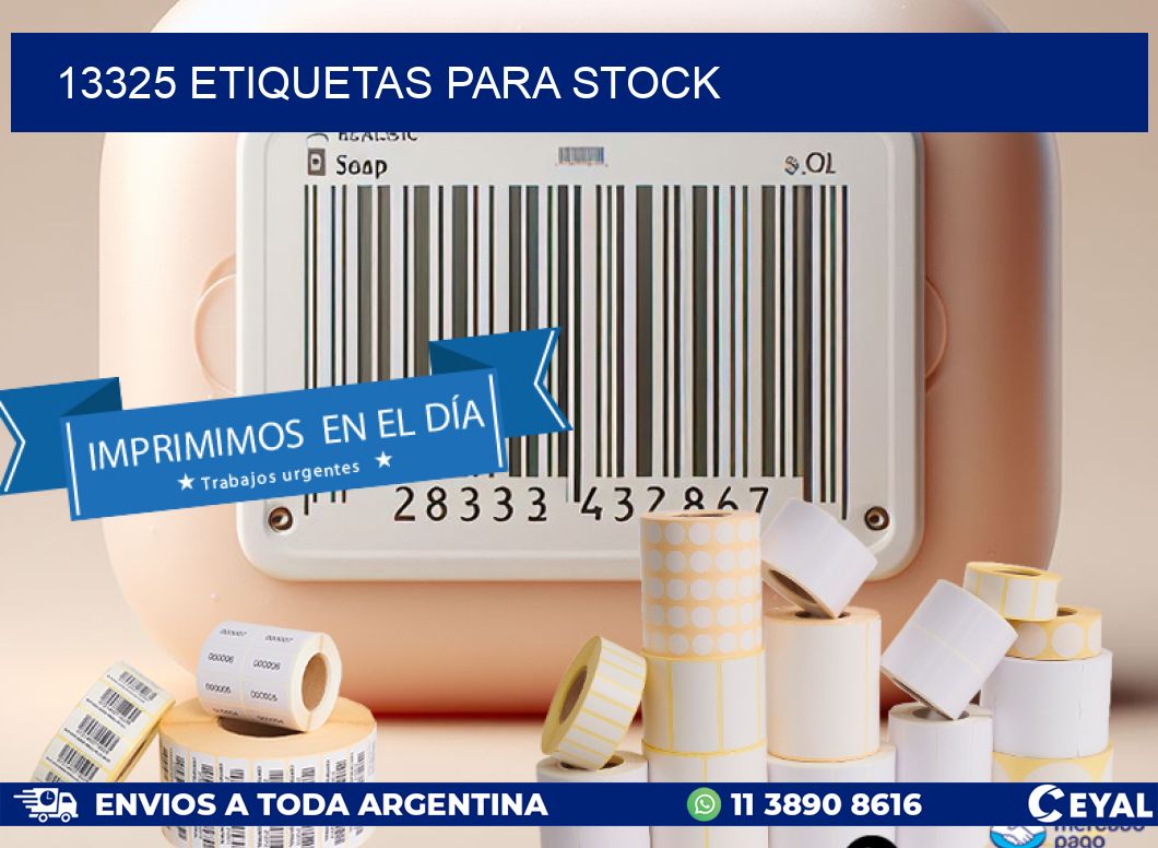 13325 ETIQUETAS PARA STOCK