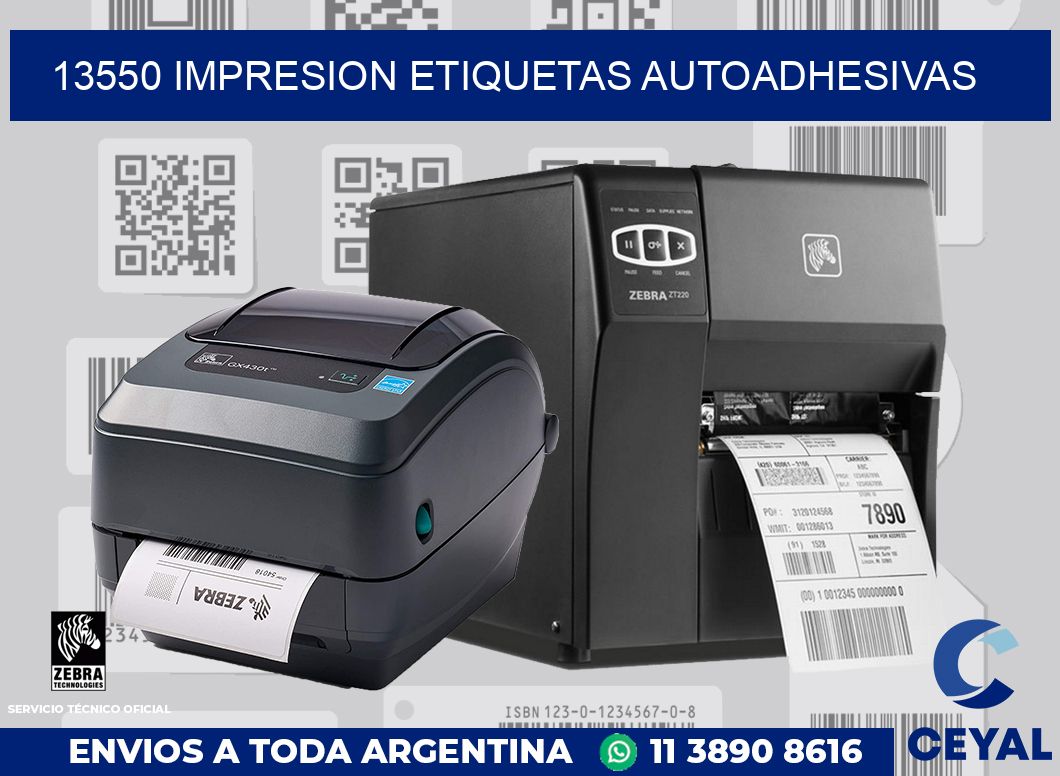 13550 impresion etiquetas autoadhesivas