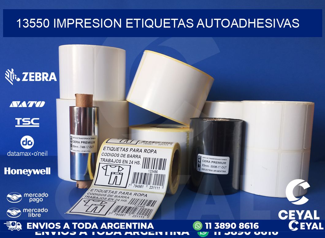 13550 impresion etiquetas autoadhesivas