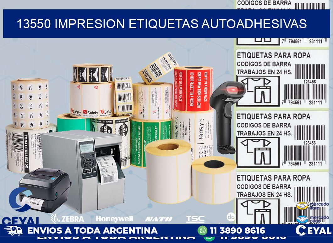 13550 impresion etiquetas autoadhesivas