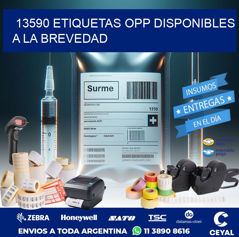 13590 ETIQUETAS OPP DISPONIBLES A LA BREVEDAD