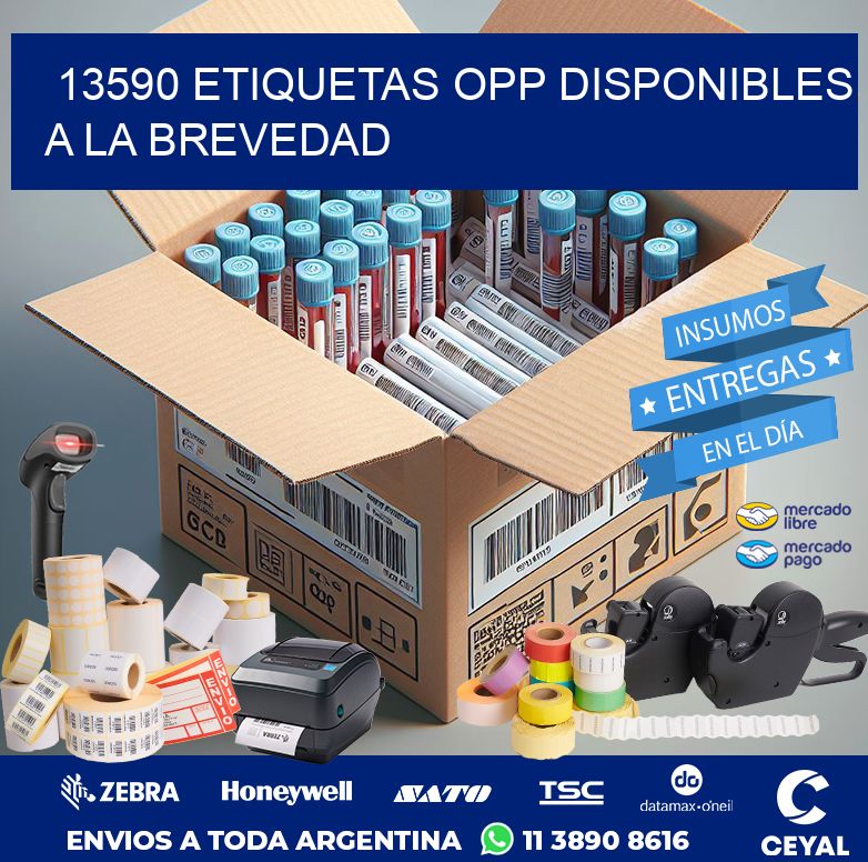 13590 ETIQUETAS OPP DISPONIBLES A LA BREVEDAD