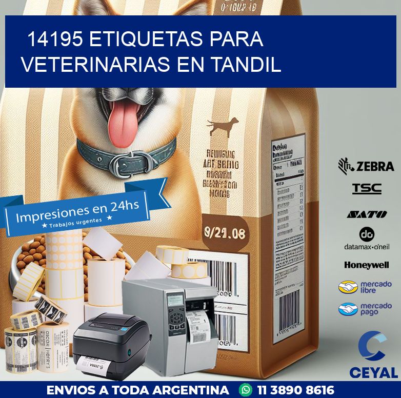 14195 ETIQUETAS PARA VETERINARIAS EN TANDIL